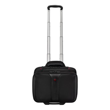 Wenger - Travel suitcase on wheels 25 l 17" + laptop bag 15,6" Patriot black