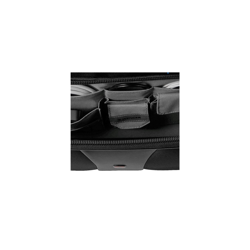 Wenger - Travel suitcase on wheels 25 l 17" + laptop bag 15,6" Patriot black