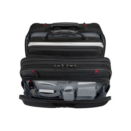 Wenger - Travel suitcase on wheels 25 l 17" + laptop bag 15,6" Patriot black