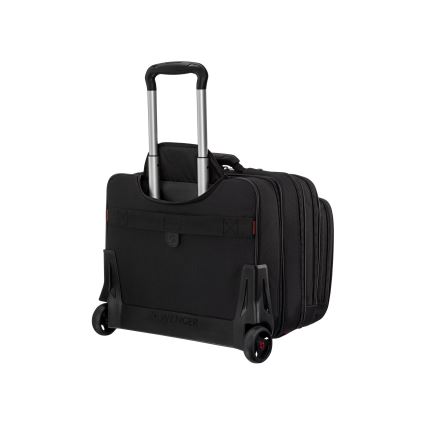 Wenger - Travel suitcase on wheels 25 l 17" + laptop bag 15,6" Patriot black
