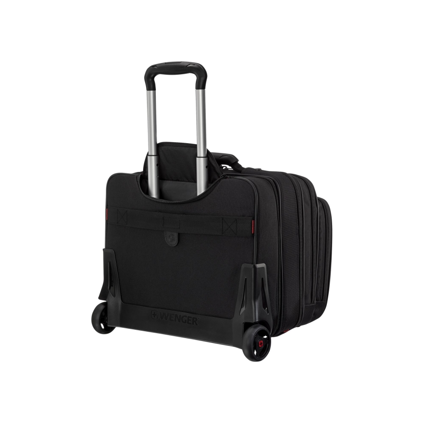 Wenger - Travel suitcase on wheels 25 l 17" + laptop bag 15,6" Patriot black
