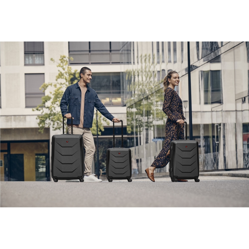 Wenger - Travel suitcase on wheels 36 l Prymo black
