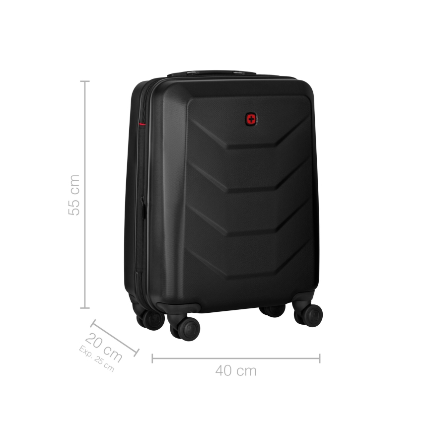 Wenger - Travel suitcase on wheels 36 l Prymo black