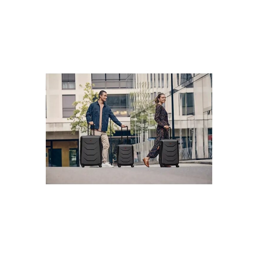 Wenger - Travel suitcase on wheels 93 l Prymo black