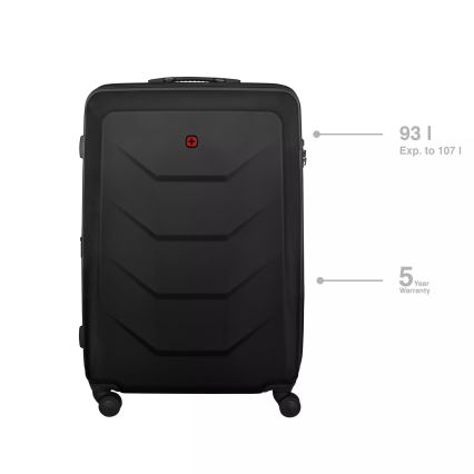 Wenger - Travel suitcase on wheels 93 l Prymo black
