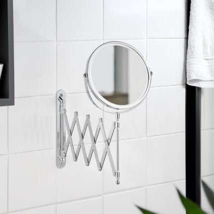 WENKO 15165100 - EXCLUSIVE Makeup Mirror 19 x 38.5 cm Polished Chrome