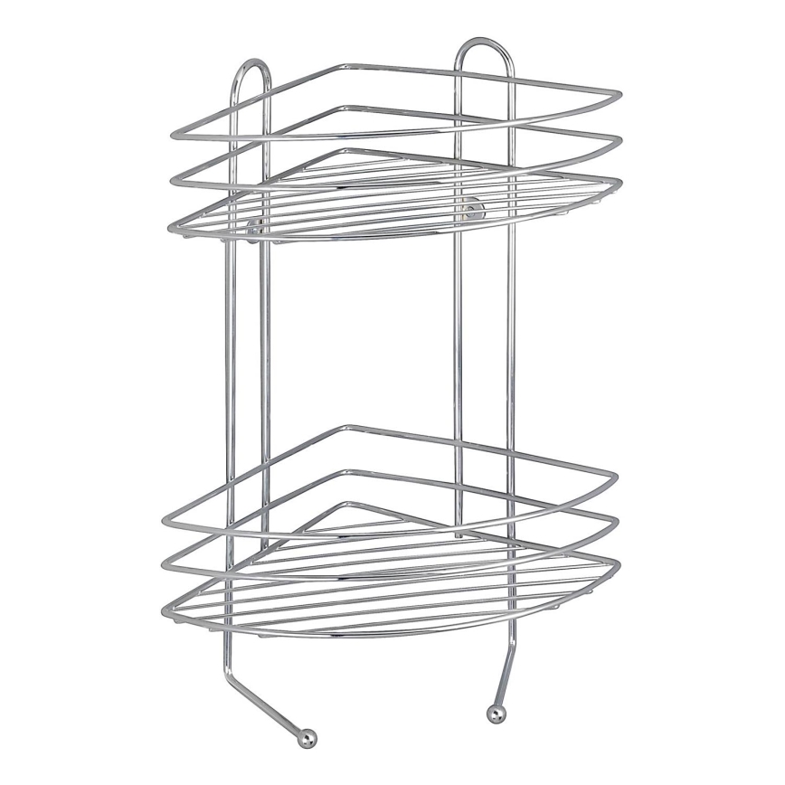 WENKO 15498100 - EXCLUSIVE Corner Shelf 23 x 30.5 cm, Polished Chrome