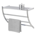 WENKO 15578100 - PESCARA Freestanding Towel Rack 56 x 46 cm, Polished Chrome