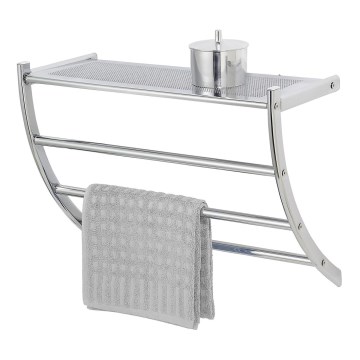 WENKO 15578100 - PESCARA Freestanding Towel Rack 56 x 46 cm, Polished Chrome