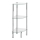 WENKO 15850100 - YAGO Shelf 30x74 cm, stainless steel/silver/clear
