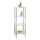 WENKO 15853100 - YAGO Shelf Unit 40x104 cm stainless steel/silver/clear