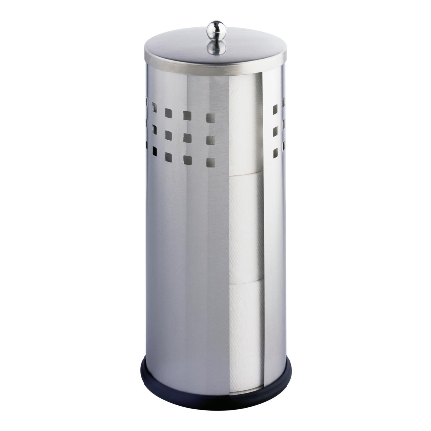 WENKO 16636100 - ANCONA Toilet Paper Holder 13x34 cm stainless steel/silver