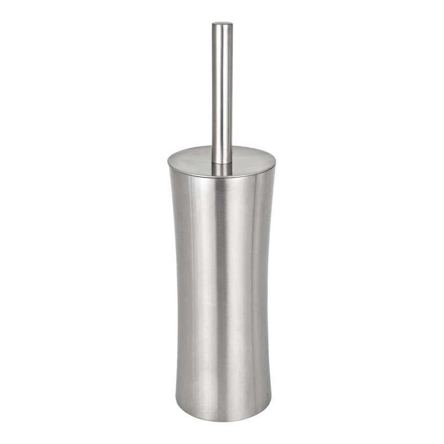 WENKO 16742100 - PIENO toilet brush 10 x 37.5 cm stainless steel/satin