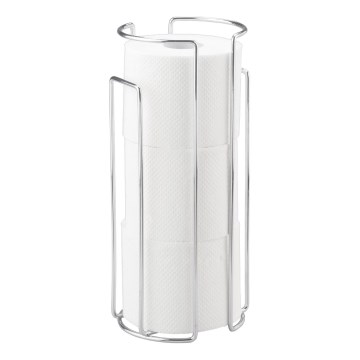 WENKO 16825100 - MILANO Toilet Paper Holder 13.5 x 32 cm, Polished Chrome