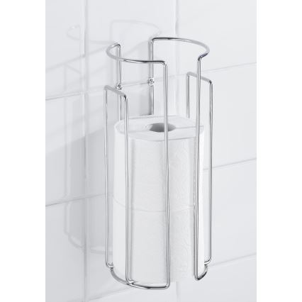 WENKO 16825100 - MILANO Toilet Paper Holder 13.5 x 32 cm, Polished Chrome