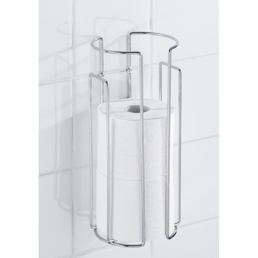WENKO 16825100 - MILANO Toilet Paper Holder 13.5 x 32 cm, Polished Chrome
