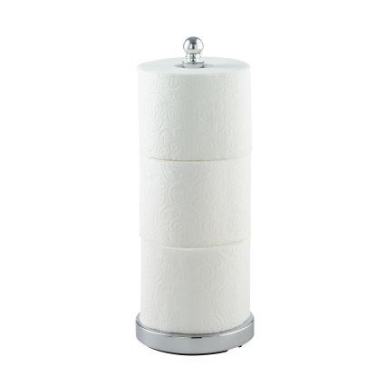 WENKO 16878100 - VITERBO Toilet Paper Holder 14 x 35 cm, Silver
