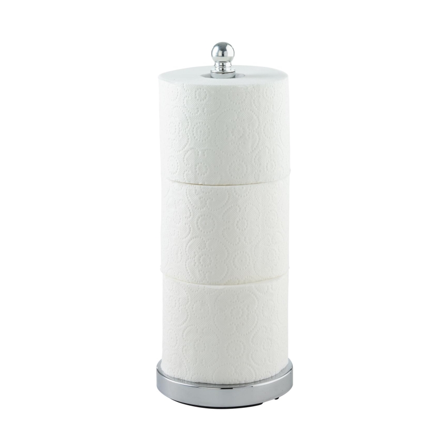WENKO 16878100 - VITERBO Toilet Paper Holder 14 x 35 cm, Silver