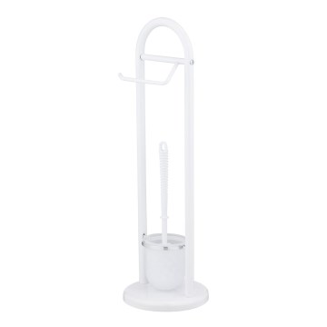 WENKO 17092100 - SIENA Toilet Brush 19x63 cm White/Satin