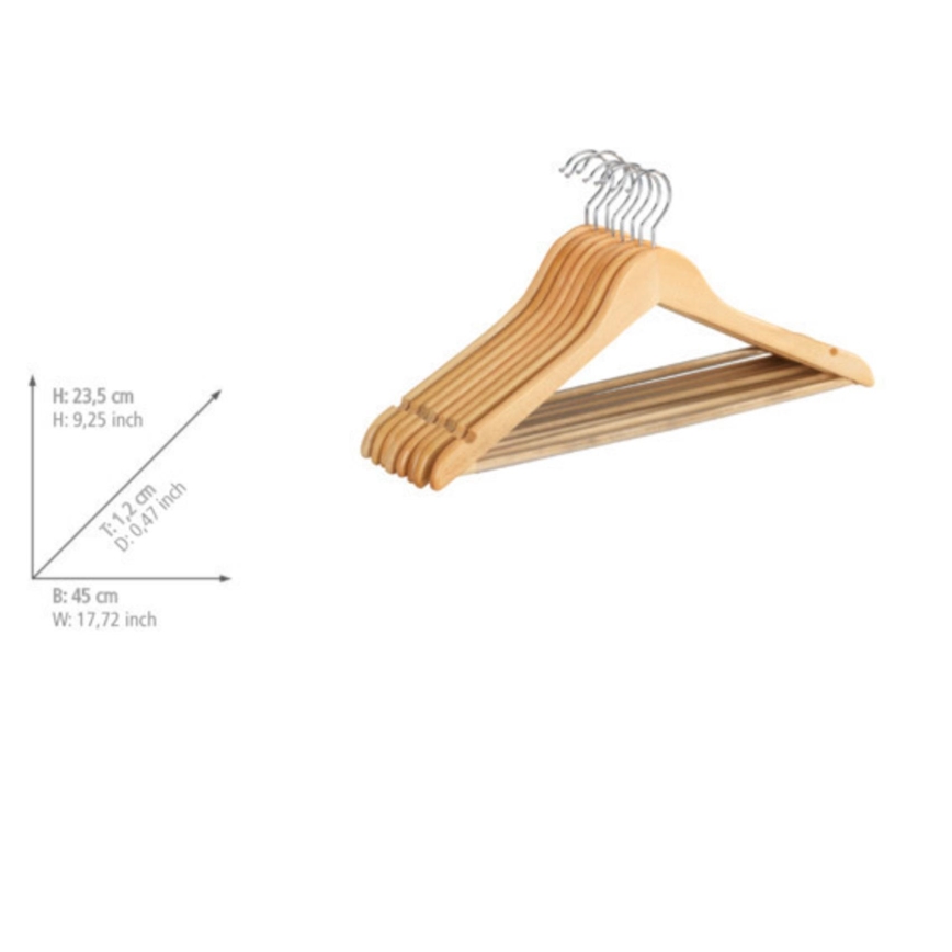 WENKO 17219008100 - ECO Hangers 45 x 23.5 cm, Brown