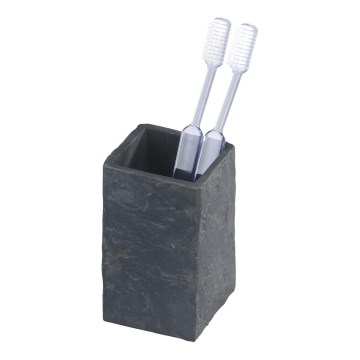 WENKO 17920100 - Tumbler SLATE ROCK 6.4 x 10.5 cm, anthracite