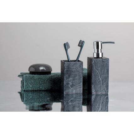 WENKO 17920100 - Tumbler SLATE ROCK 6.4 x 10.5 cm, anthracite