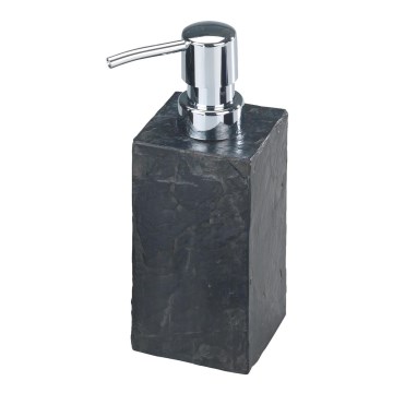 WENKO 17921100 - SLATE ROCK 250 ml Soap Dispenser, Anthracite