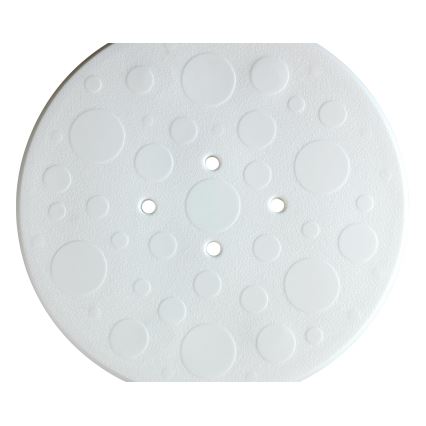 WENKO 1792921100 - SECURA Stool 45.5 x 45.5 cm White/Silver/Grey