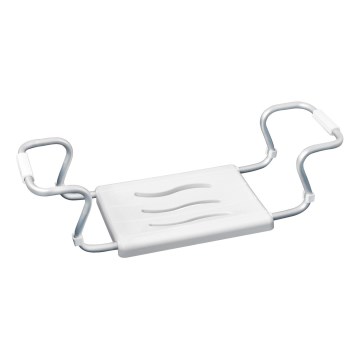 WENKO 17930100 - SECURA Bathtub Seat 26 x 18 cm White/Silver