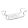 WENKO 17930100 - SECURA Bathtub Seat 26 x 18 cm White/Silver
