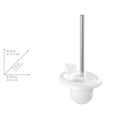 WENKO 17947100 - PURE Toilet Brush 15,5x36 cm White