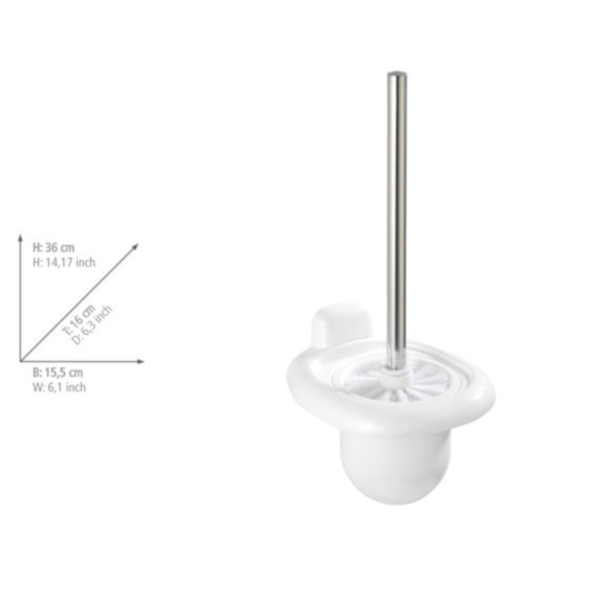 WENKO 17947100 - PURE Toilet Brush 15,5x36 cm White