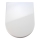 WENKO 18396100-WC PALMA Toilet Seat 46.5 x 35.7 cm White/Silver