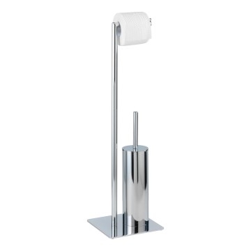 WENKO 18562100 - RECCO Toilet Brush 20 x 71.5 cm, Polished Chrome