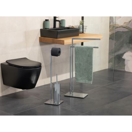 WENKO 18563100 - RECCO Towel Stand 48x80,5 cm Polished Chrome