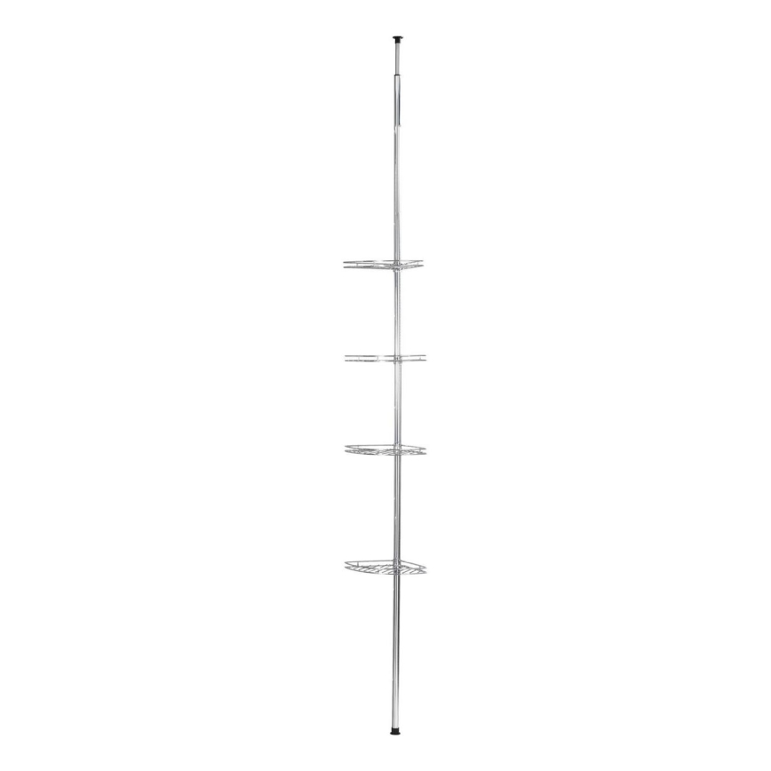 WENKO 18596100 - PREA Corner Unit 28 x 200 cm, stainless steel / polished chrome