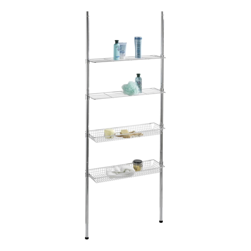 WENKO 18597100 - Shelving unit 71 x 285 cm, polished chrome