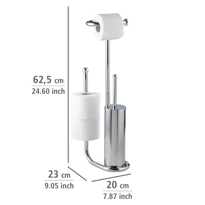 WENKO 18730100 - UNIVERSALO Toilet Brush 20 x 62.5 cm Polished Chrome