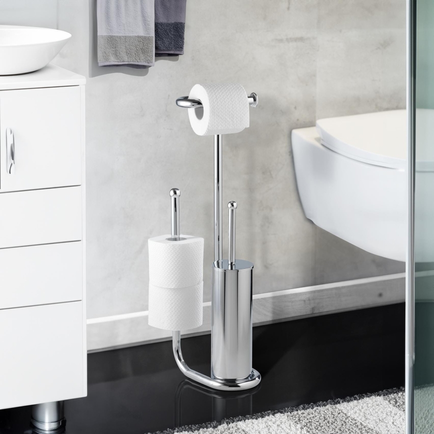 WENKO 18730100 - UNIVERSALO Toilet Brush 20 x 62.5 cm Polished Chrome