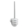 WENKO 18768100 - Toilet set TURBO-LOC ROUND STEEL 10 x 37.5 cm polished chrome/white
