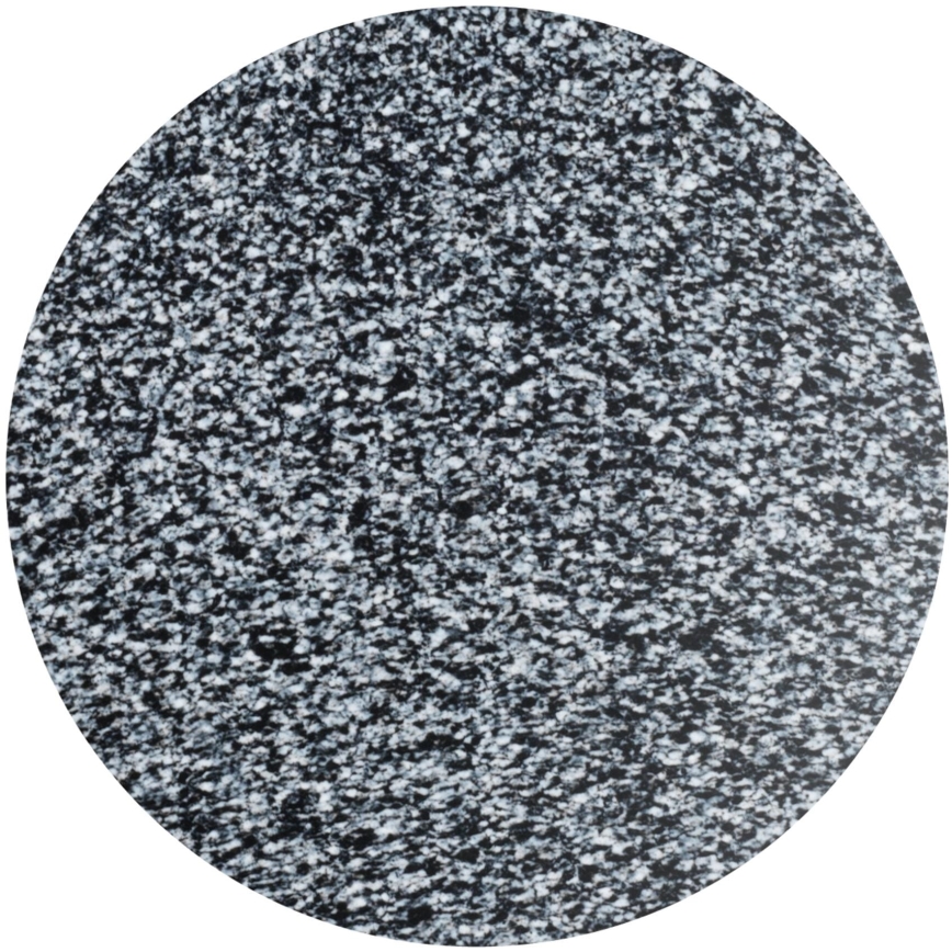 WENKO 18902100-WC OTTANA Toilet Seat, 44.5 x 37.5 cm, Granite/Gray/Silver