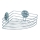 WENKO 18913100-Shelf TURBO-LOC ROUND STEEL 26,5x20 cm glossy chrome
