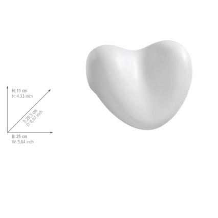 WENKO 18936100 - TROPIC Cushion, 25 x 20.5 cm, White