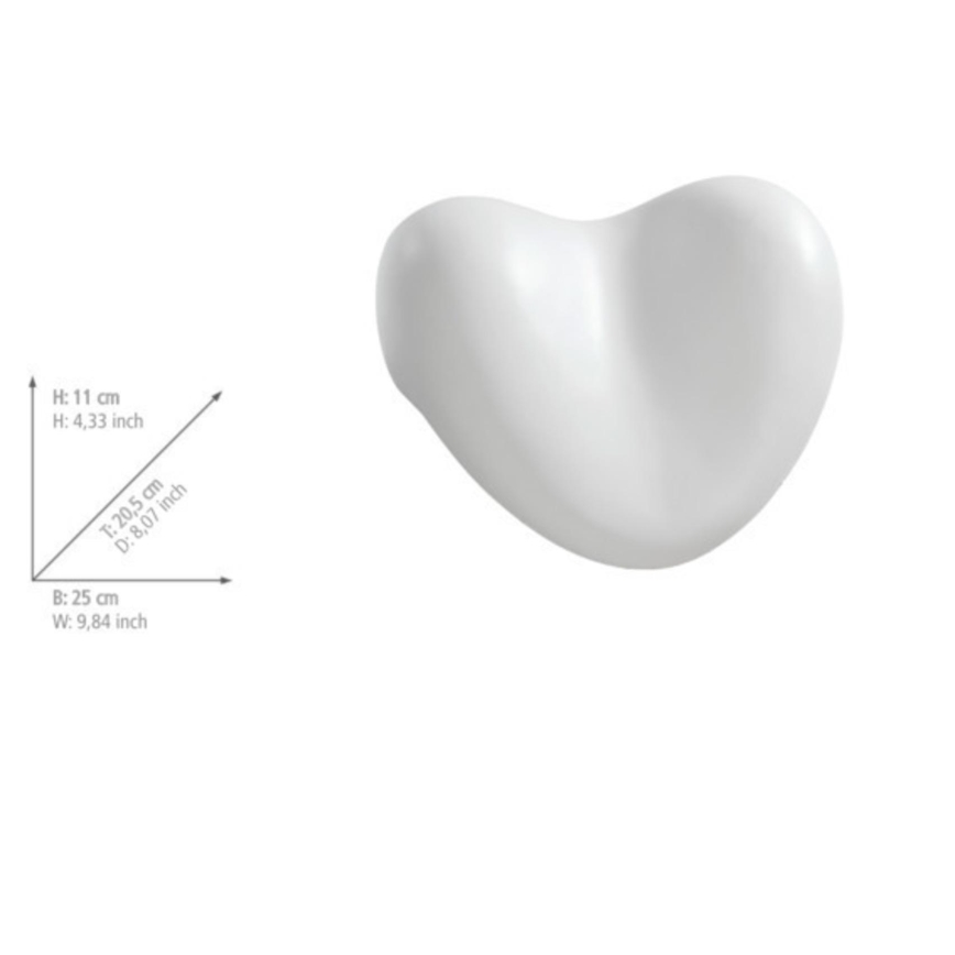 WENKO 18936100 - TROPIC Cushion, 25 x 20.5 cm, White