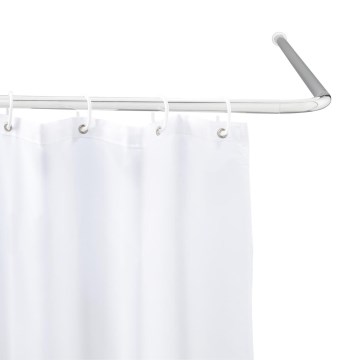 WENKO 19215100 - UNIVERSAL Rod Holder 2x2 cm, Chrome/White