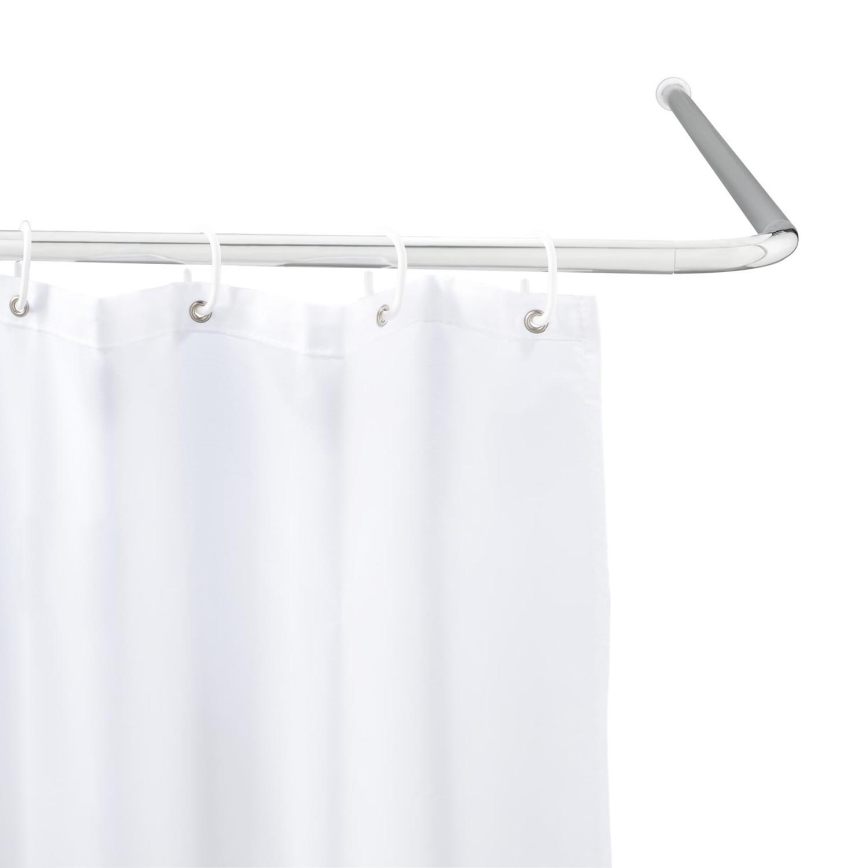 WENKO 19215100 - UNIVERSAL Rod Holder 2x2 cm, Chrome/White