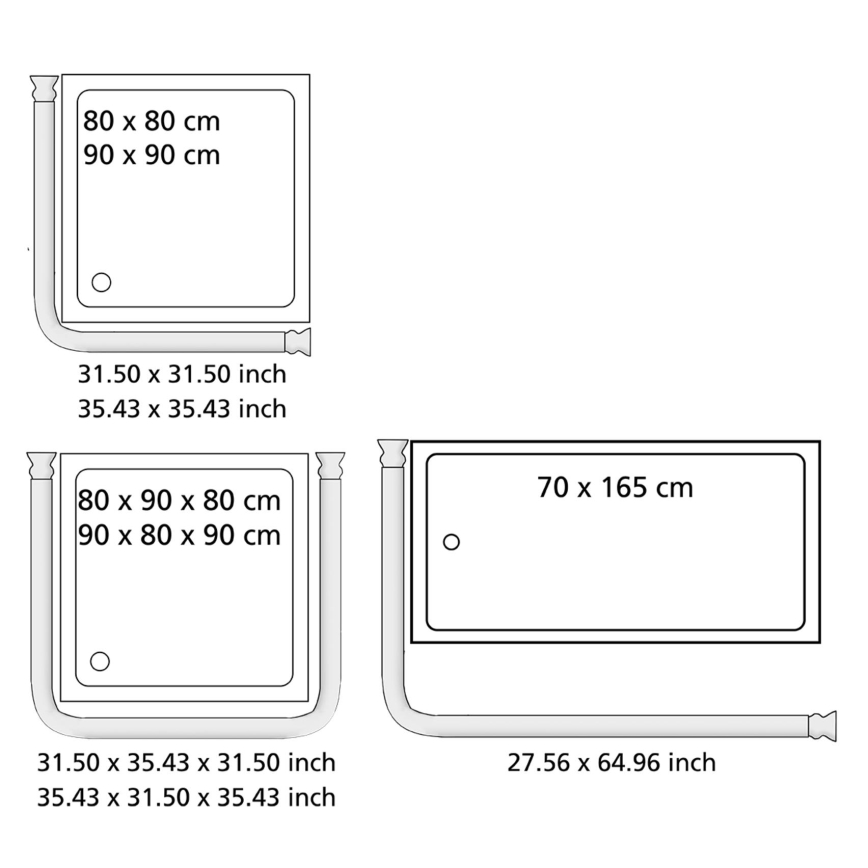 WENKO 19218100 - UNIVERSAL Rod 2.5 x 2.5 cm chrome/white
