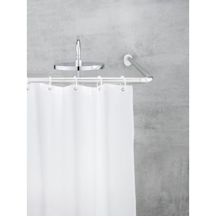 WENKO 19218100 - UNIVERSAL Rod 2.5 x 2.5 cm chrome/white