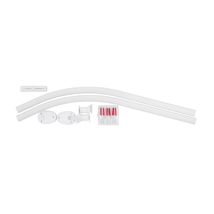 WENKO 19219100 - Shower Rod 80–90 cm, White