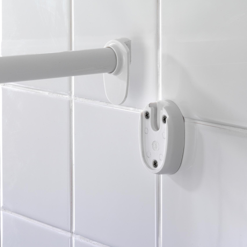 WENKO 19219100 - Shower Rod 80–90 cm, White